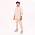 cream color hoodie