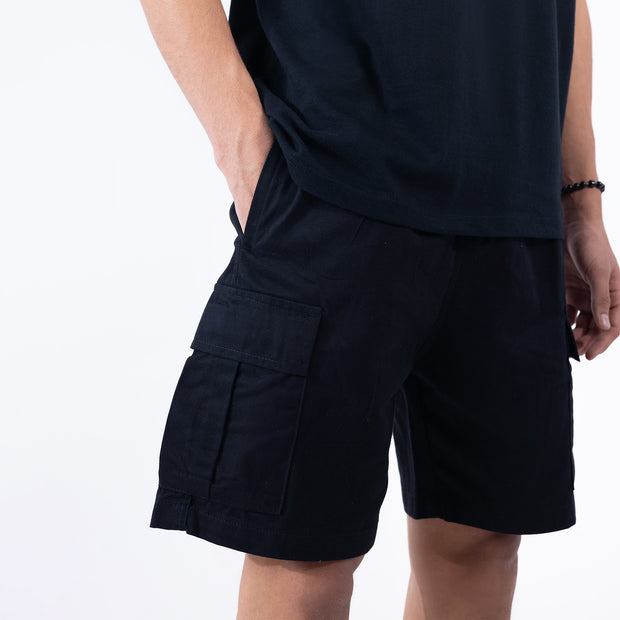 Premium Cargo Shorts Black