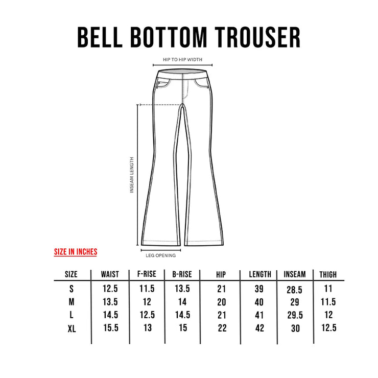 Black bell bottom Sweatpant (Women)