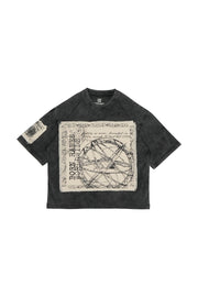 Stonewash Crop Patch Tee