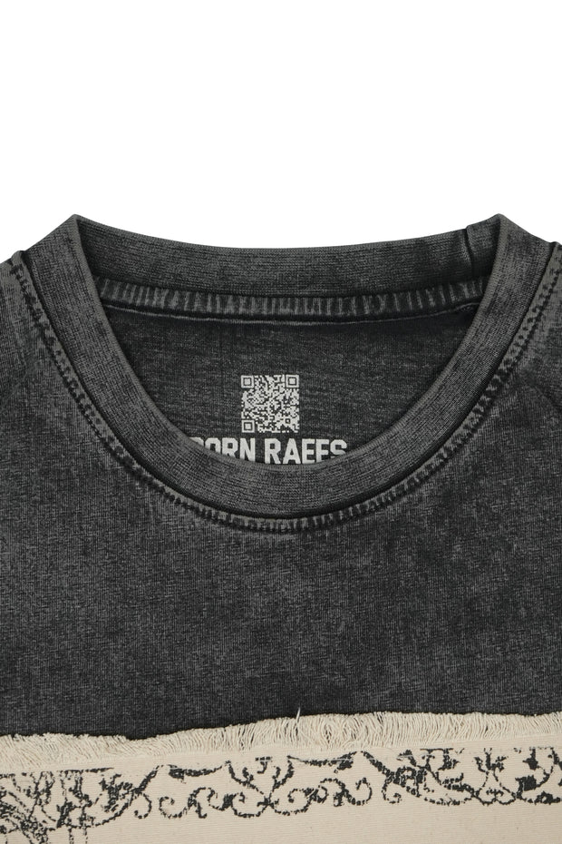 Stonewash Crop Patch Tee