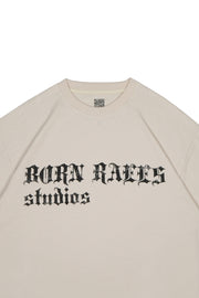 Oatmeal Beige Oversized Tee