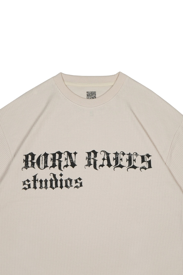 Oatmeal Beige Oversized Tee