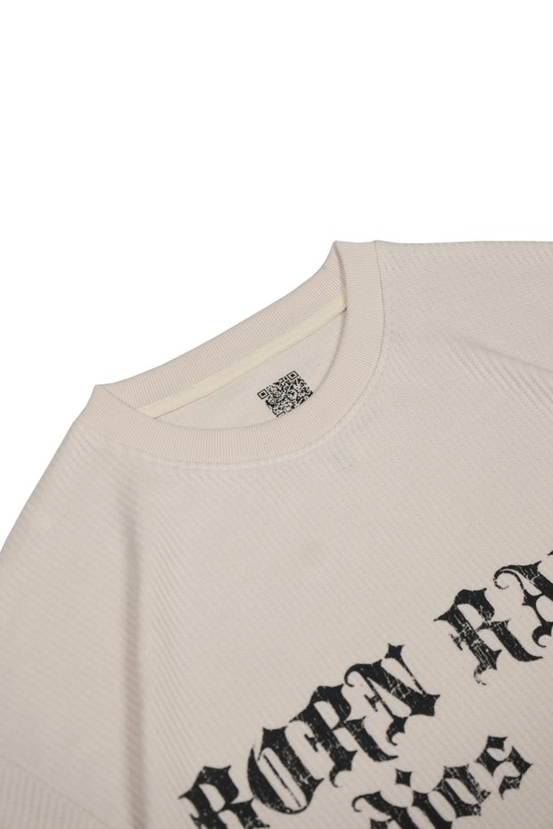 Oatmeal Beige Oversized Tee