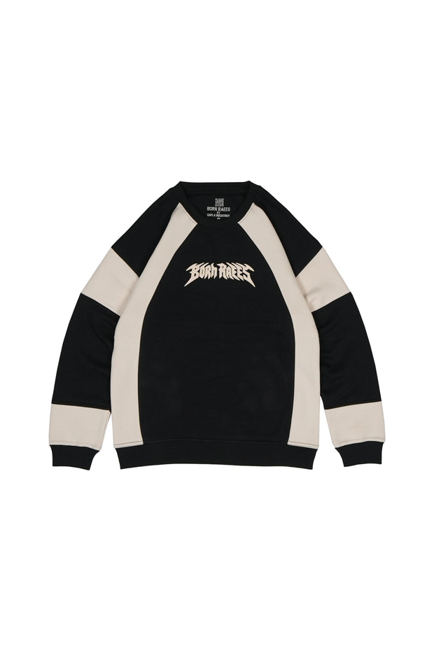 Oversized Dual-Panel Sweatshirt
