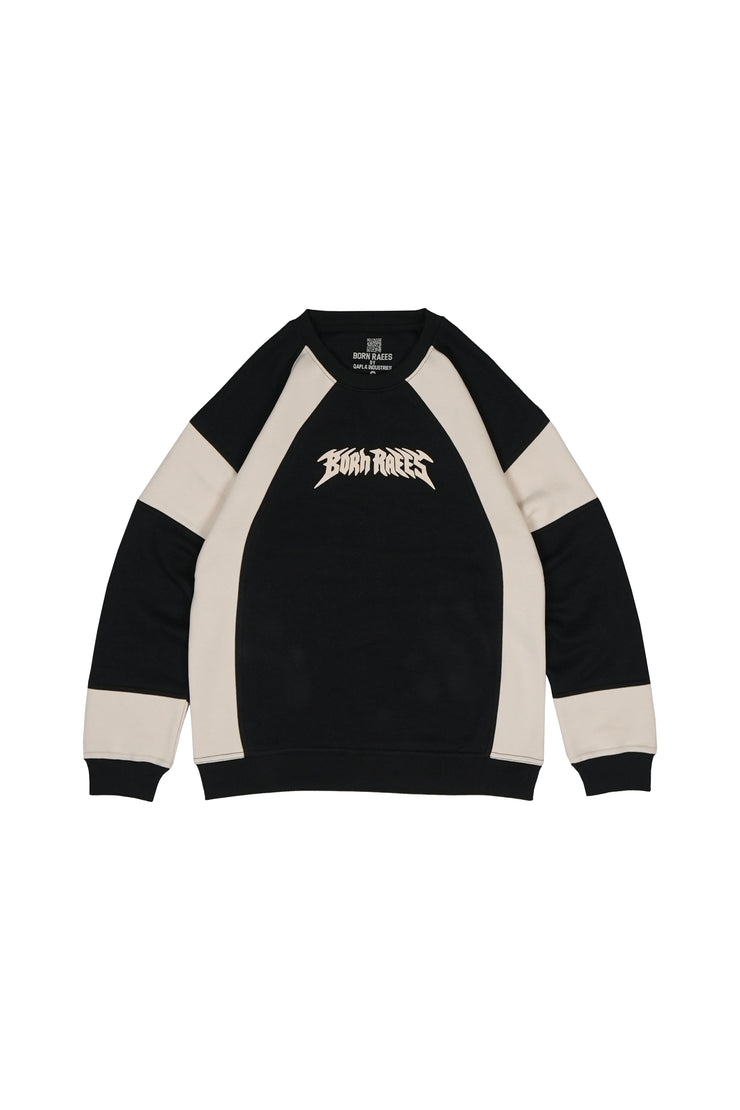 Oversized Dual-Panel Sweatshirt