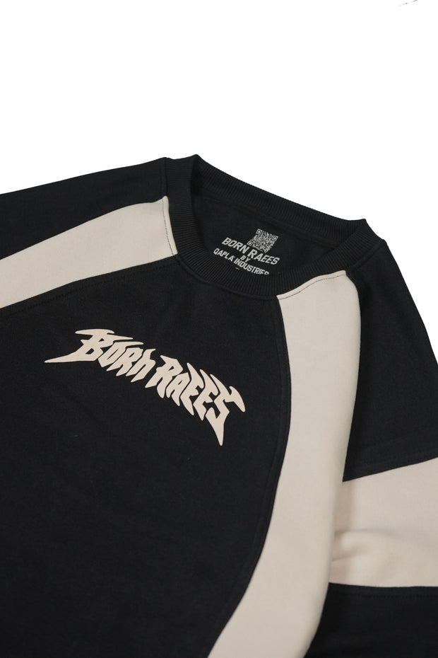 Oversized Dual-Panel Sweatshirt