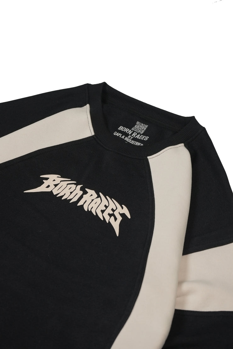 Oversized Dual-Panel Sweatshirt