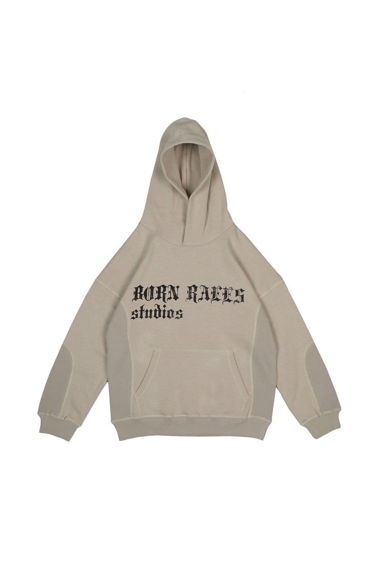 Oversized Thermal Panel Hoodie