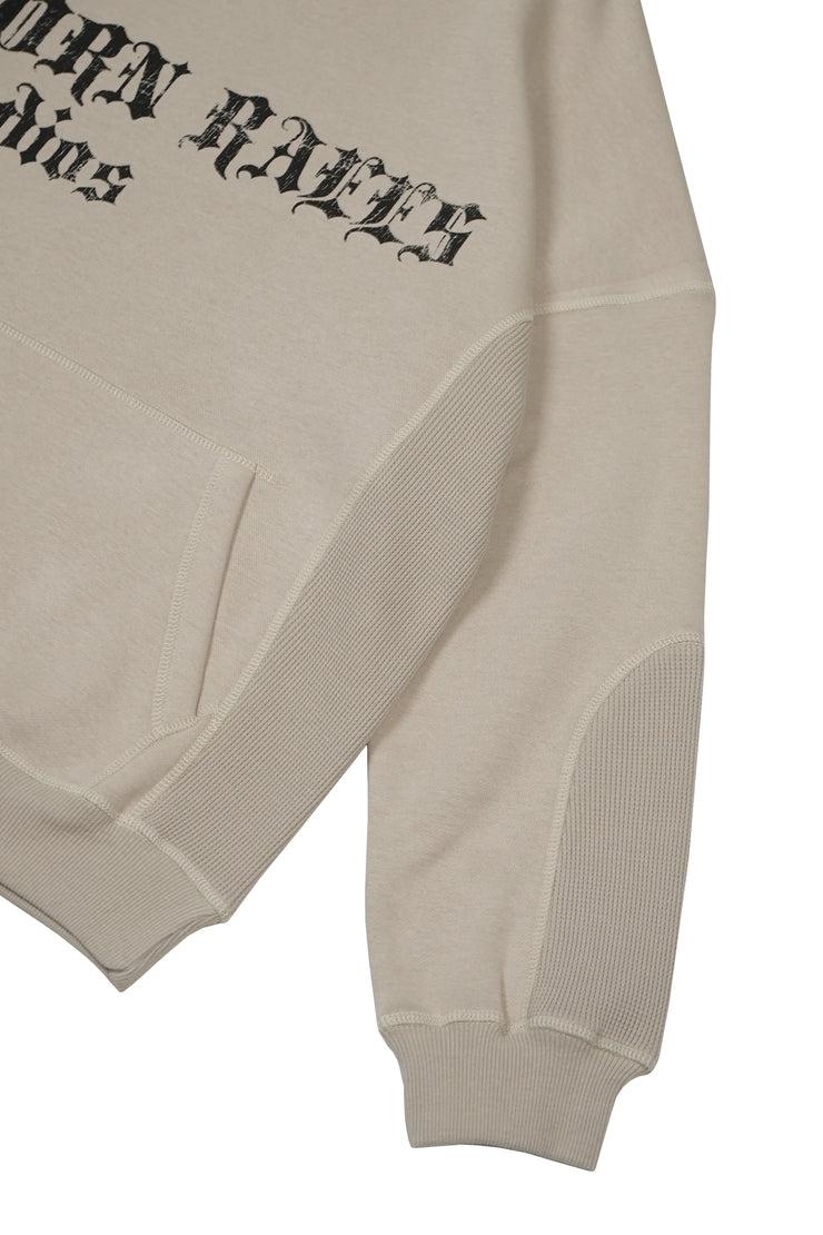Oversized Thermal Panel Hoodie