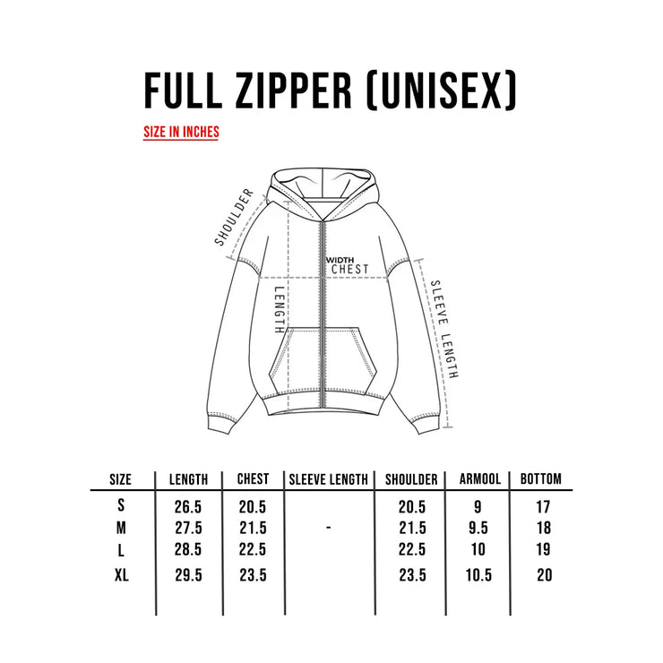 Black Comfort Full Zip