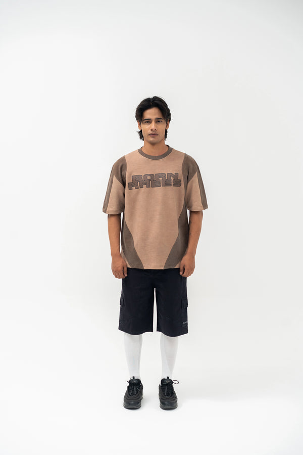 BROWN CUT & SEW OVERSIZED
