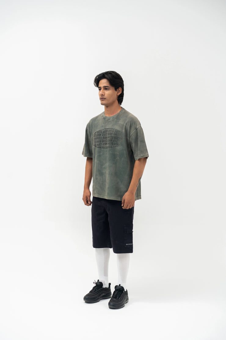 STONEWASH GREEN TEE