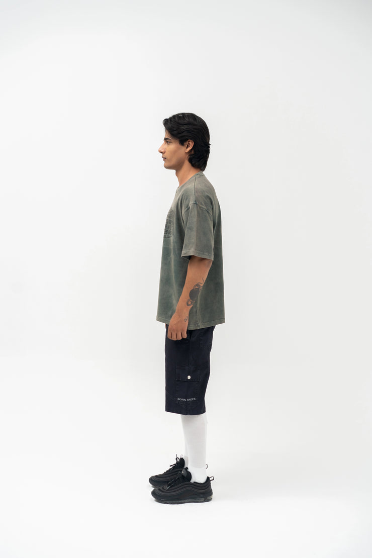 STONEWASH GREEN TEE