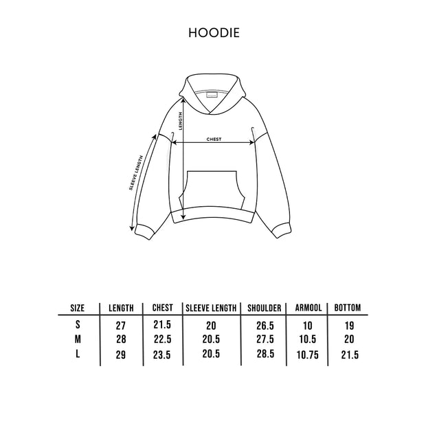 Oversized Thermal Panel Hoodie