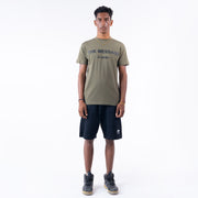 High Density Print Regular Fit Tee Olive