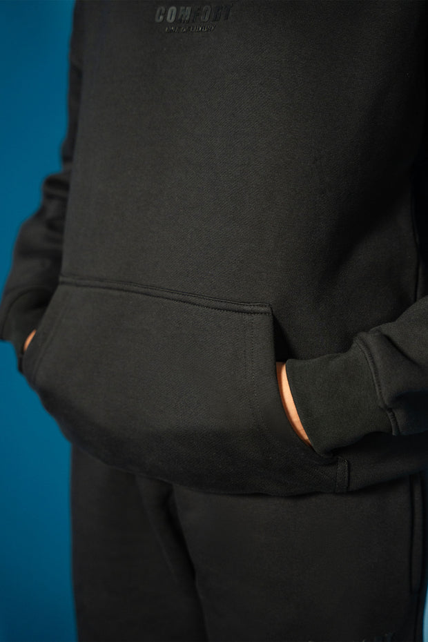 Black Comfort Hoodie