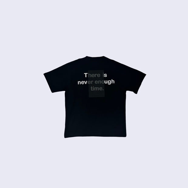 Oversized Puff Print T-shirt Black