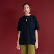 Oversized Puff Print T-shirt black