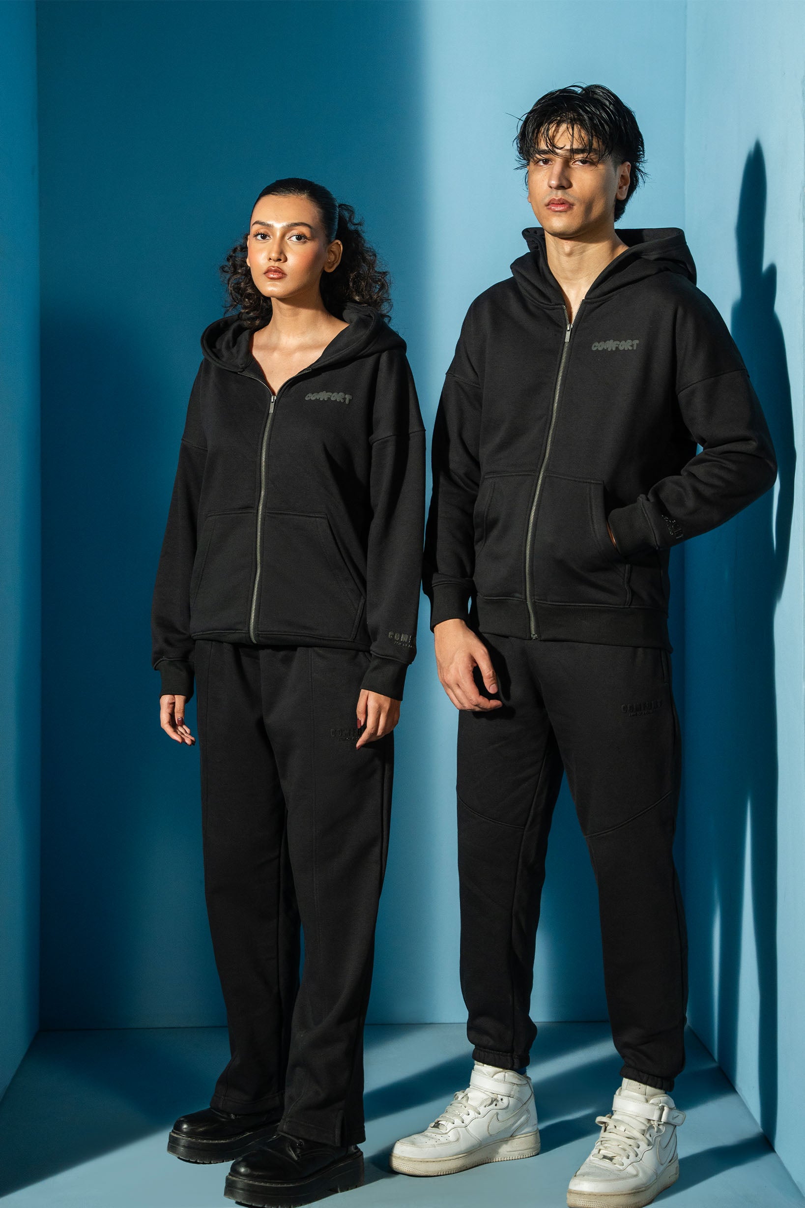 Black Comfort Full Zip