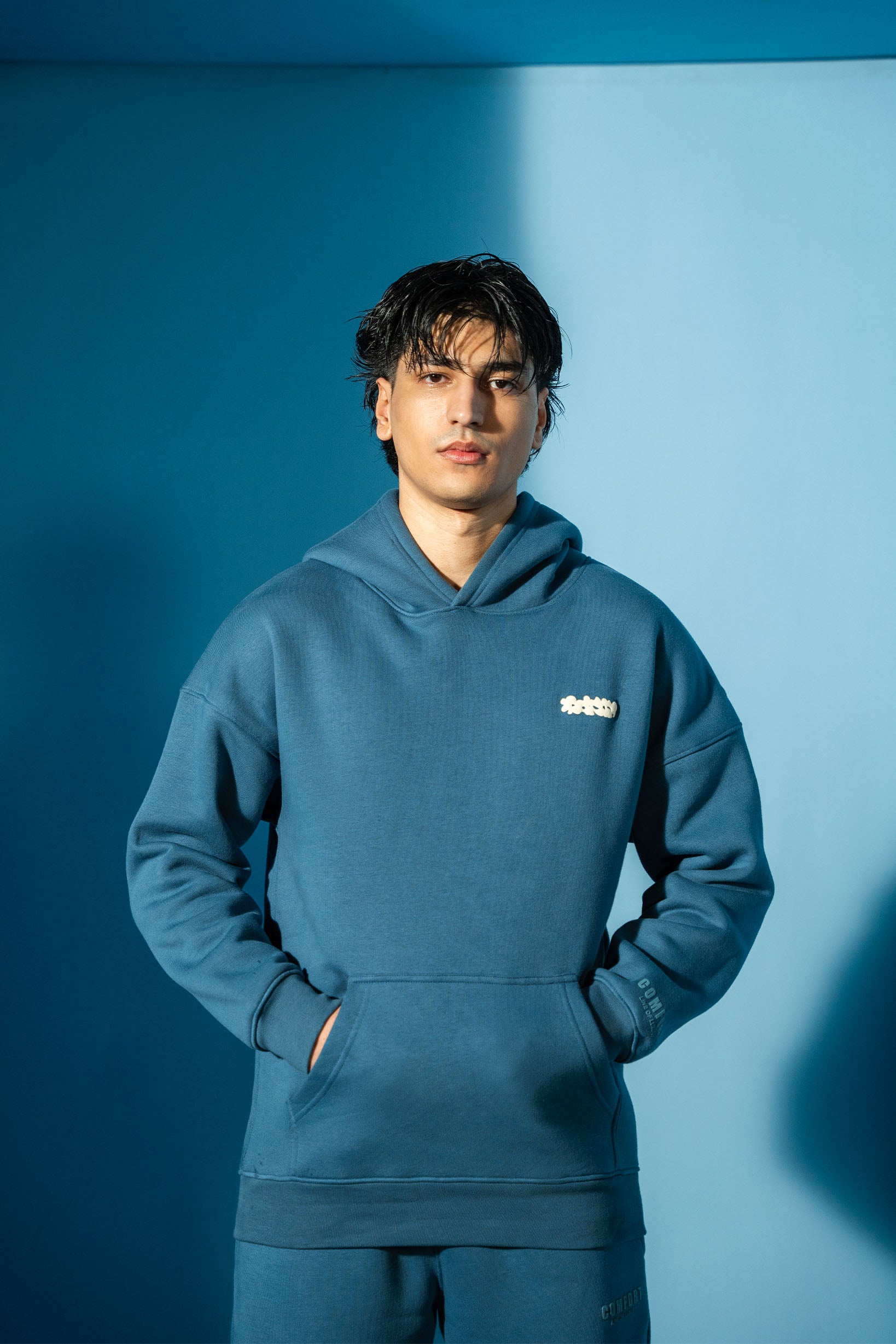 Arctic Blue Comfort Hoodie