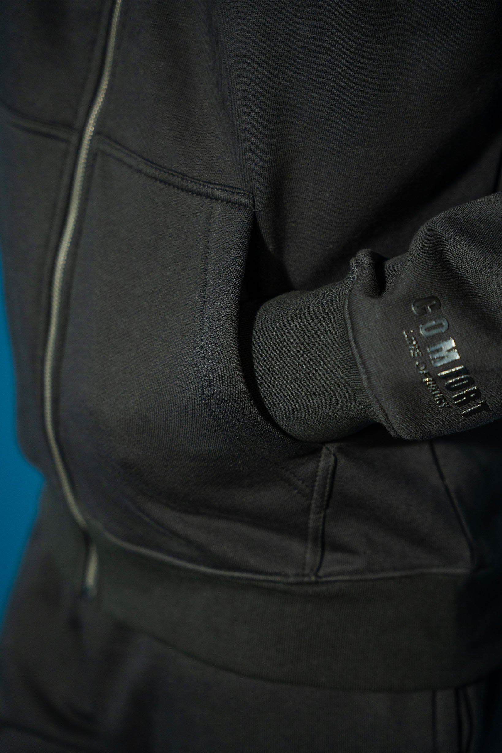 Black Comfort Full Zip