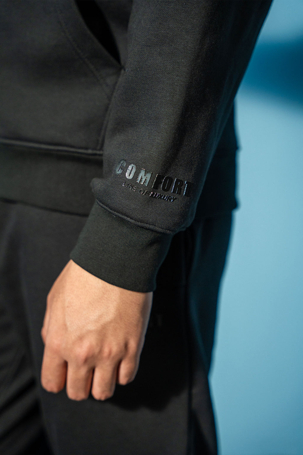 Black Comfort Full Zip