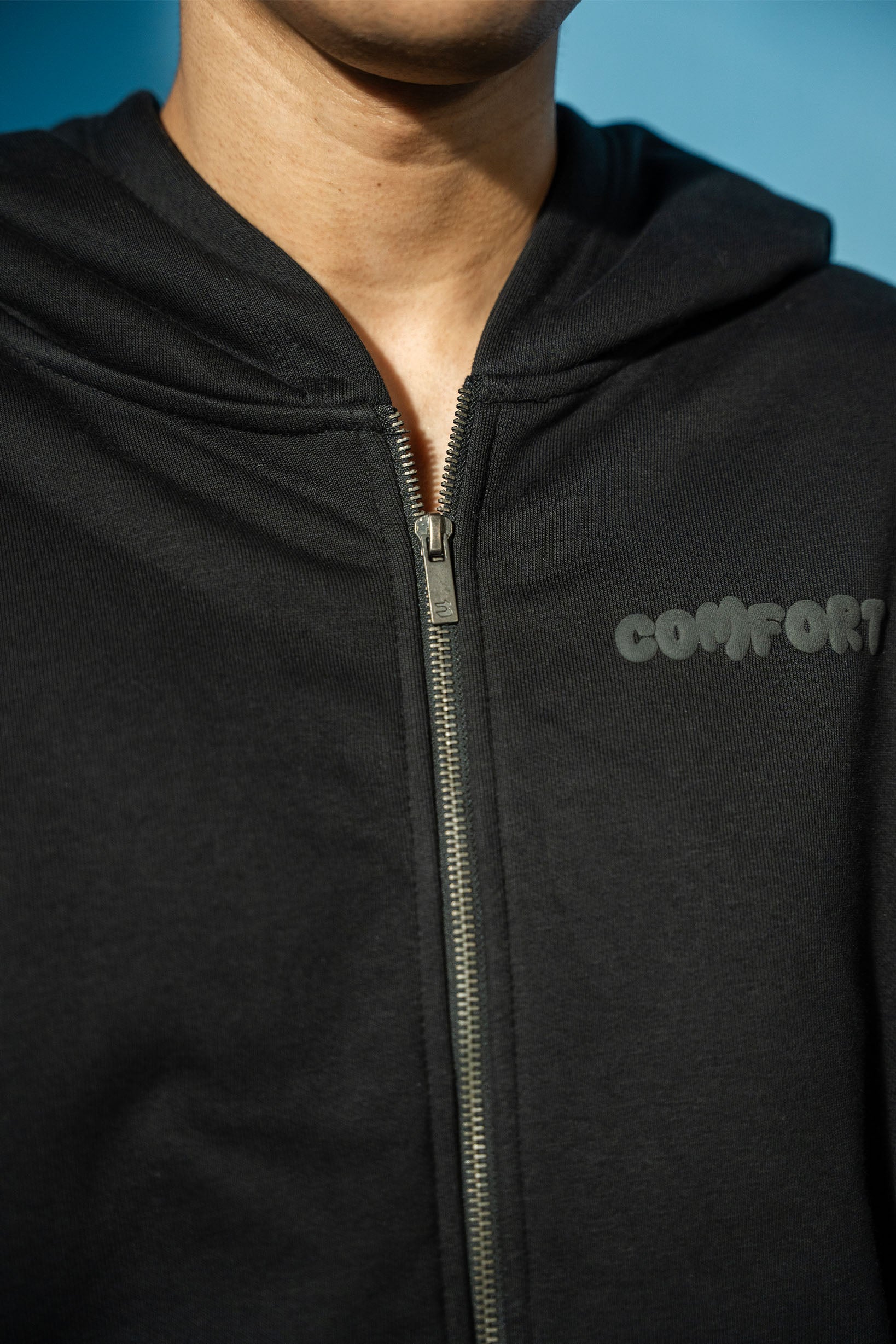 Black Comfort Full Zip