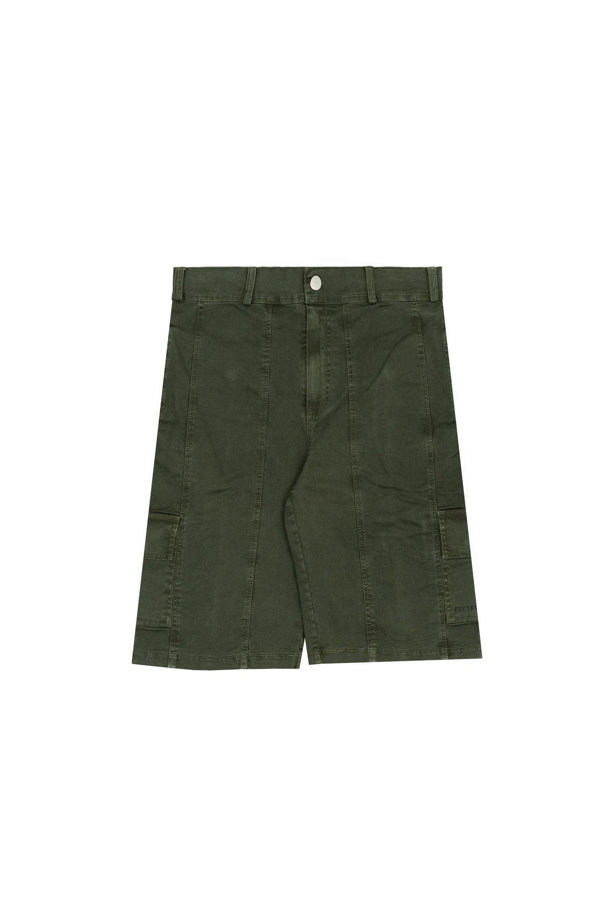 OLIVE CARGO SHORTS