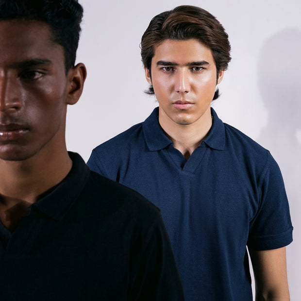 Knit Classic Polo Navy