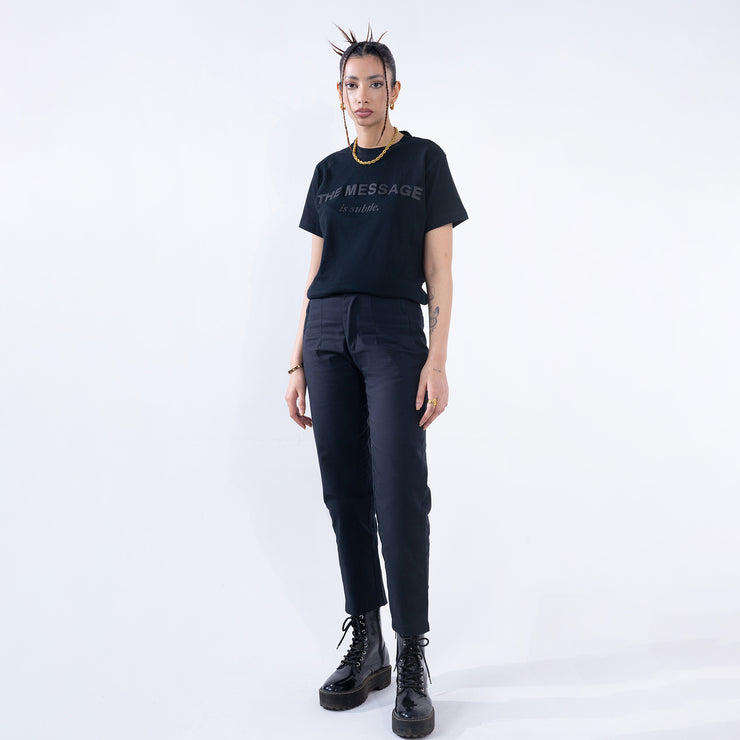 High Waisted Pants Black