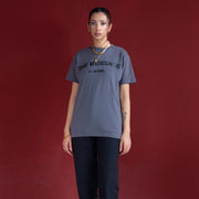 High Density Print Regular Fit Tee Grey