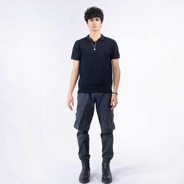 Knit Classic Polo Black