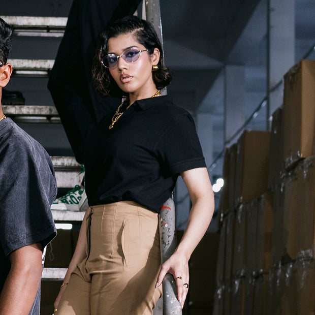 Knit Classic Polo Black