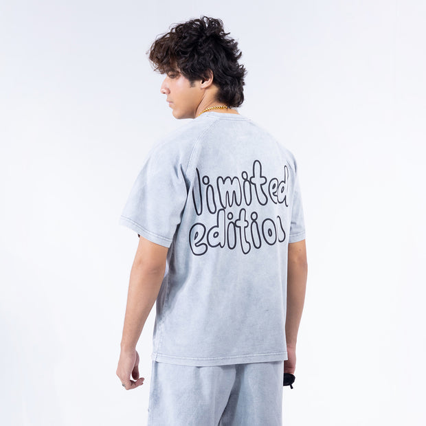 Limited Edition Stone Washed T shirt Grey (Unisex)