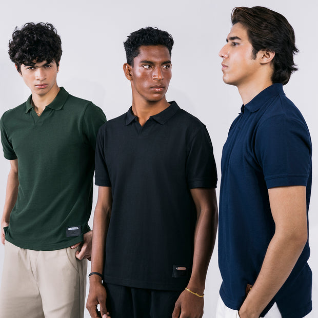 Knit Classic Polo Navy