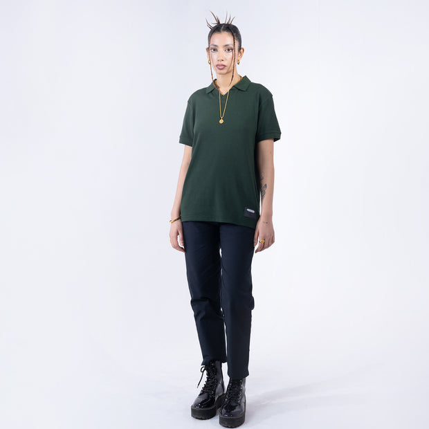 Knit Classic Polo Green
