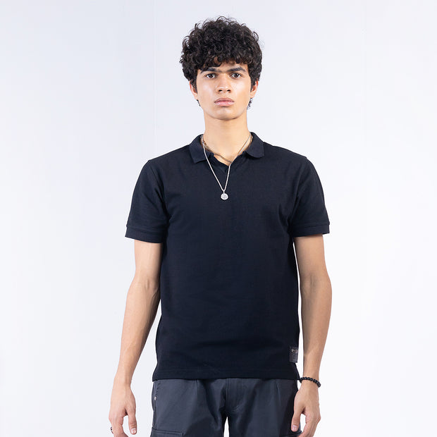 Knit Classic Polo Black