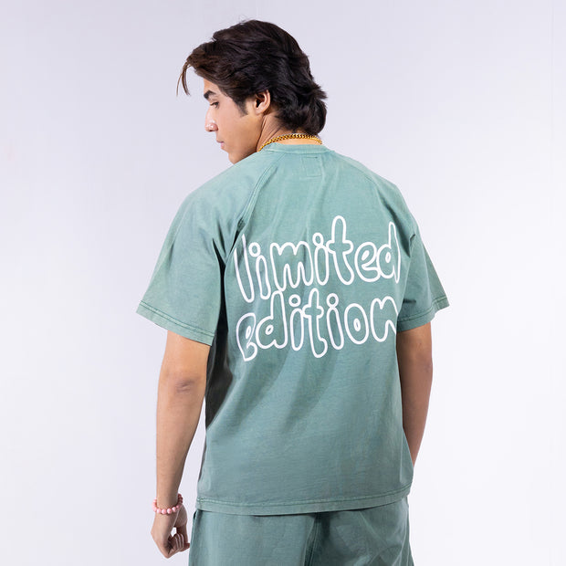 Limited Edition Stone Washed T shirt Green (Unisex)