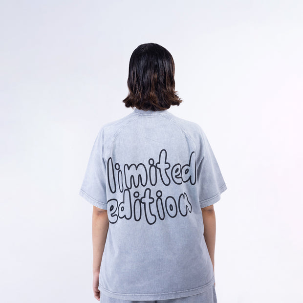 Limited Edition Stone Washed T shirt Grey (Unisex)