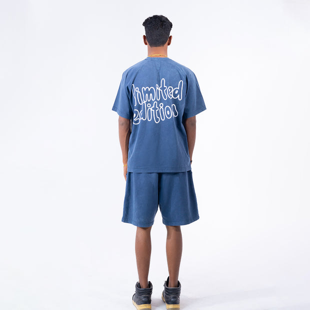 Limited Edition Stone Washed T shirt Navy (Unisex)