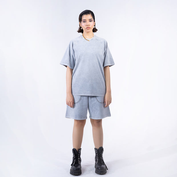 Limited Edition Stone Washed T shirt Grey (Unisex)
