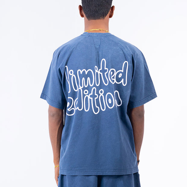 Limited Edition Stone Washed T shirt Navy (Unisex)