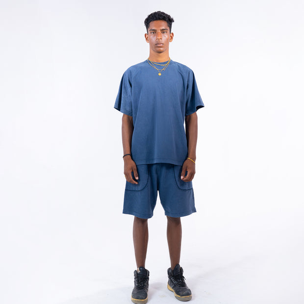 Limited Edition Stone Washed T shirt Navy (Unisex)