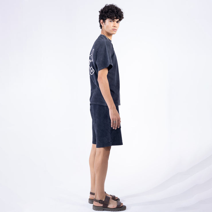 Limited Edition Stone Washed T shirt Black (Unisex)