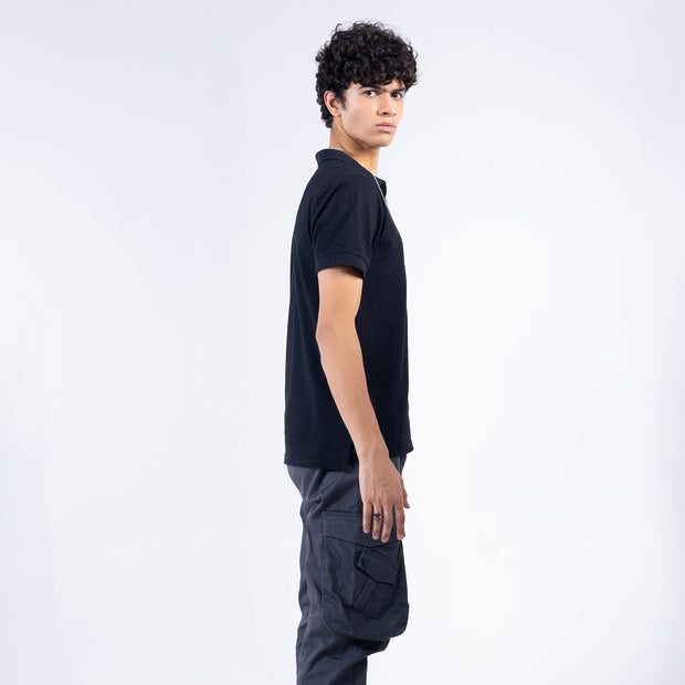 Knit Classic Polo Black