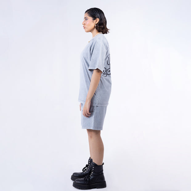 Limited Edition Stone Washed T shirt Grey (Unisex)