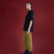 Oversized Puff Print T-shirt black